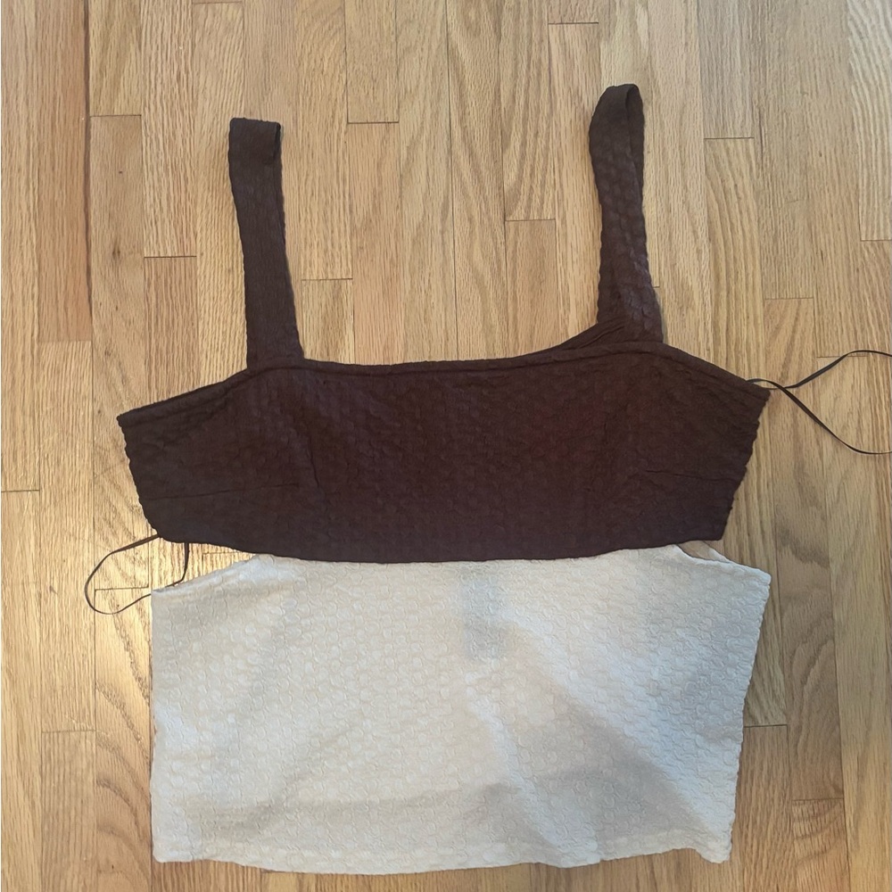 4SI3NNA Chocolate and Cream Tank Top